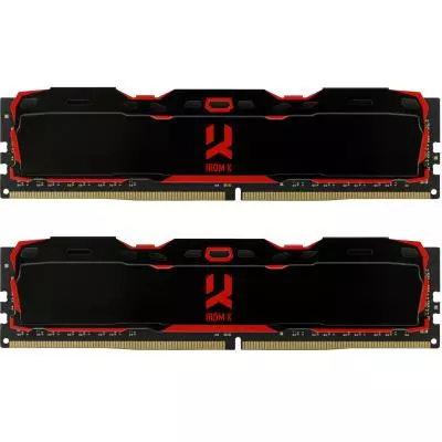 Модуль памяти для компьютера DDR4 16GB (2x8GB) 2800 MHz IRDM Black Goodram (IR-X2800D464L16S/16GDC)