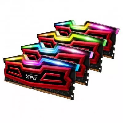 Модуль памяти для компьютера DDR4 64GB (4x16GB) 3200 MHz XPG Spectrix D40 Red ADATA (AX4U3200316G16-QR40) - 4 Модуль памяти для компьютера DDR4 64GB (4x16GB) 3200 MHz XPG Spectrix D40 Red ADATA (AX4U3200316G16-QR40) - 4
