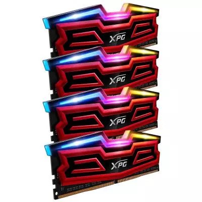 Модуль памяти для компьютера DDR4 64GB (4x16GB) 3000 MHz XPG Spectrix D40 Red ADATA (AX4U3000316G16-QR40) - 1 Модуль памяти для компьютера DDR4 64GB (4x16GB) 3000 MHz XPG Spectrix D40 Red ADATA (AX4U3000316G16-QR40) - 1