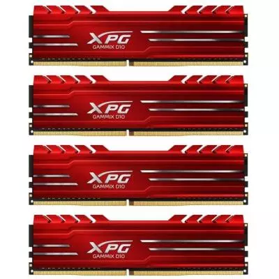 Модуль памяти для компьютера DDR4 64GB (4x16GB) 2400 MHz XPG GD10-HS Red ADATA (AX4U2400316G16-QRG)