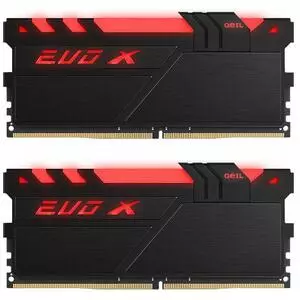 Модуль памяти для компьютера DDR4 32GB (2x16GB) 2400 MHz EVO X Black RGB LED Geil (GEXB432GB2400C16DC)