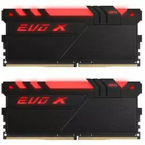 Модуль памяти для компьютера DDR4 16GB (2x8GB) 2400 MHz EVO X Black RGB LED Geil (GEXB416GB2400C16DC)
