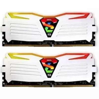 Модуль памяти для компьютера DDR4 16GB (2x8GB) 3000 MHz Super Luce White RGB LED Geil (GLWC416GB3000C16ADC)
