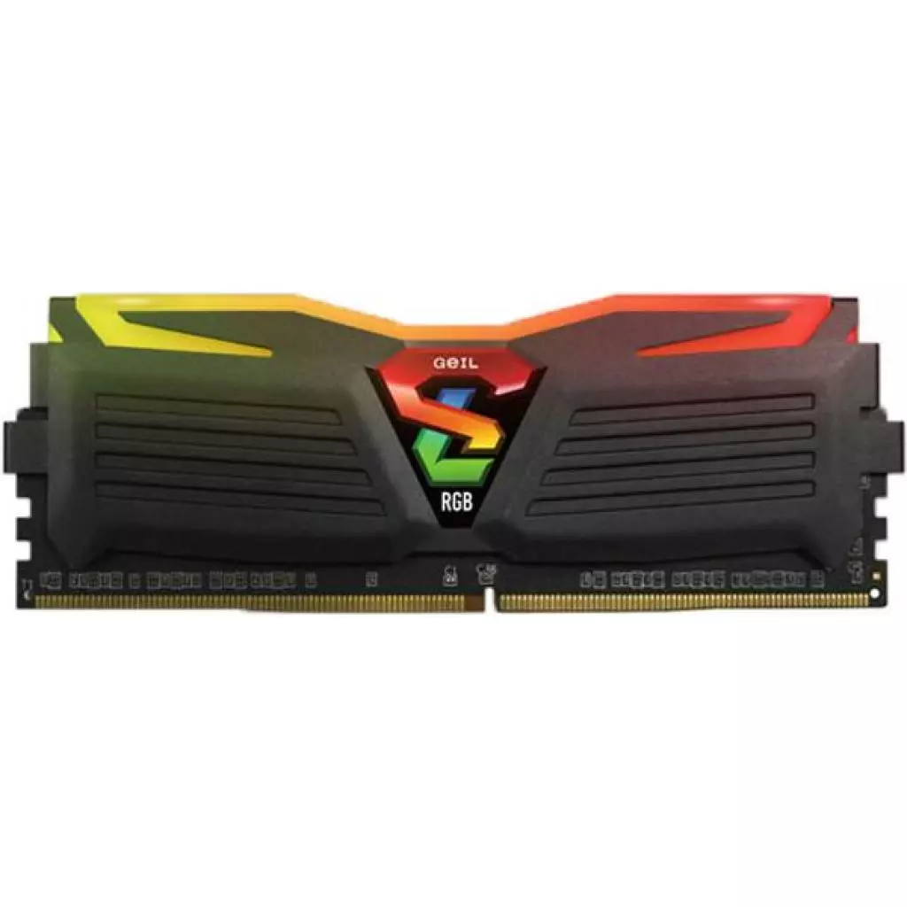 Модуль памяти для компьютера DDR4 16GB (2x8GB) 3200 MHz Super Luce Black RGB LED Geil (GLC416GB3200C16ADC) - 2