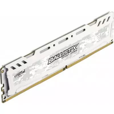 Модуль памяти для компьютера DDR4 8GB 2666 Mhz Ballistix Sport LT White Micron (BLS8G4D26BFSC) - 1
