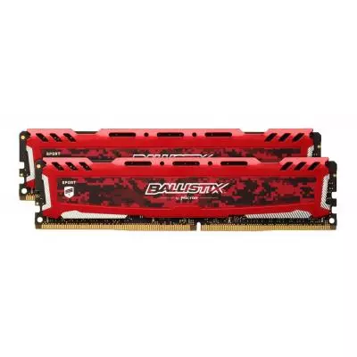 Модуль памяти для компьютера DDR4 16GB (2x8GB) 2666 MHz Ballistix Sport LT Micron (BLS2C8G4D26BFSEK) - 3