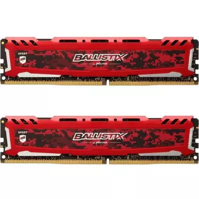 Модуль памяти для компьютера DDR4 16GB (2x8GB) 2666 MHz Ballistix Sport LT Micron (BLS2C8G4D26BFSEK)