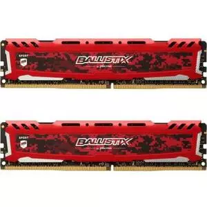 Модуль памяти для компьютера DDR4 16GB (2x8GB) 2666 MHz Ballistix Sport LT Micron (BLS2C8G4D26BFSEK)