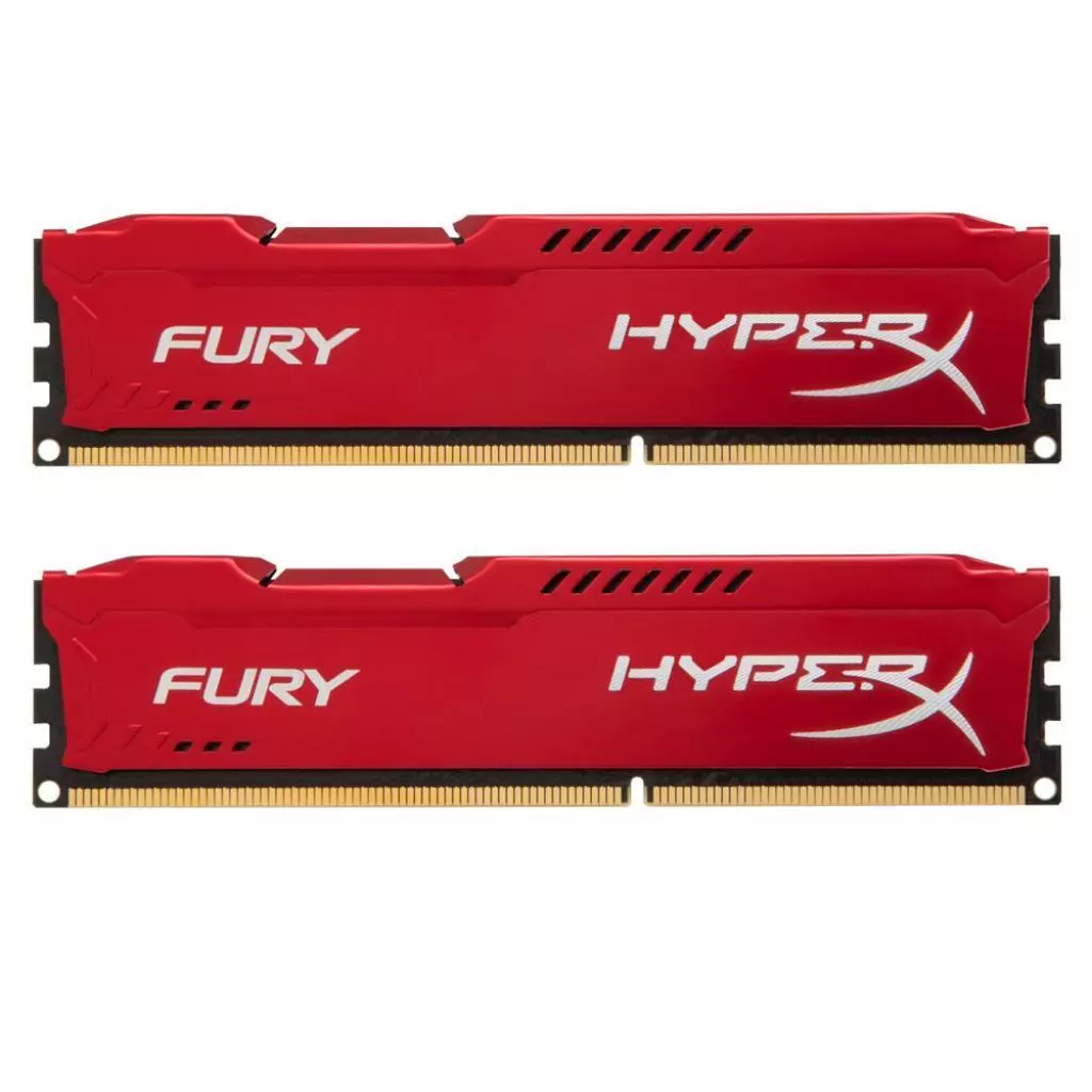 Модуль памяти для компьютера DDR4 16GB (2x8GB) 2933 MHz HyperX FURY Red Kingston Fury (ex.HyperX) (HX429C17FR2K2/16)