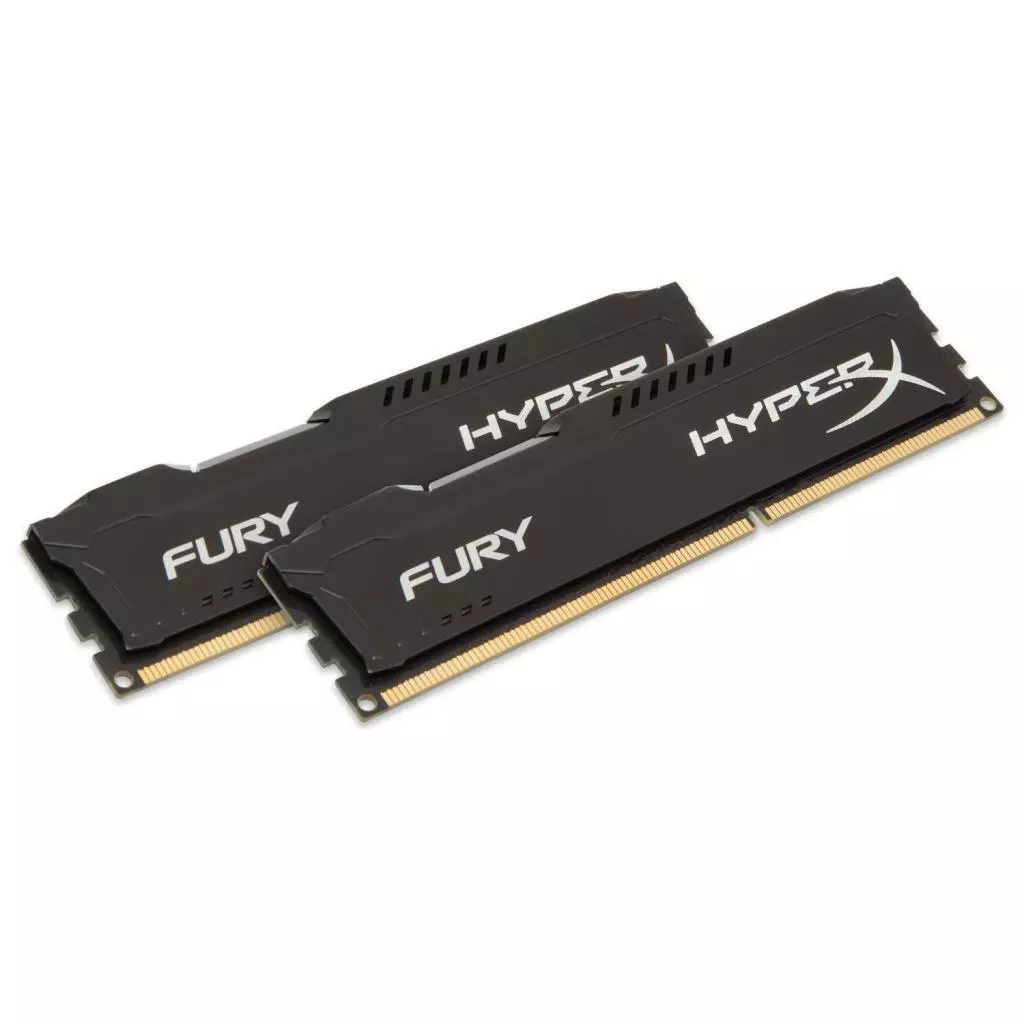 Модуль памяти для компьютера DDR4 32GB (2x16GB) 2933 MHz HyperX FURY Black Kingston Fury (ex.HyperX) (HX429C17FBK2/32) - 1