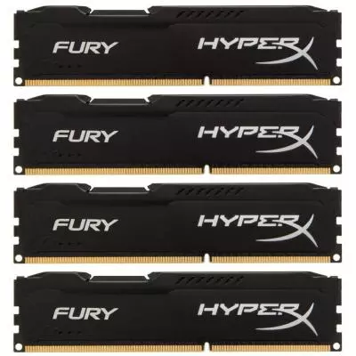 Модуль памяти для компьютера DDR4 32GB (4x8GB) 2933 MHz HyperX FURY Black Kingston Fury (ex.HyperX) (HX429C17FB2K4/32)