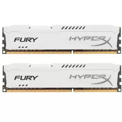 Модуль памяти для компьютера DDR4 32GB (2x16GB) 3200 MHz HyperX FURY White Kingston Fury (ex.HyperX) (HX432C18FWK2/32)