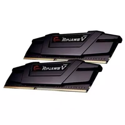 Модуль памяти для компьютера DDR4 16GB (2x8GB) 3200 MHz RipjawsV G.Skill (F4-3200C14D-16GVK) - 1
