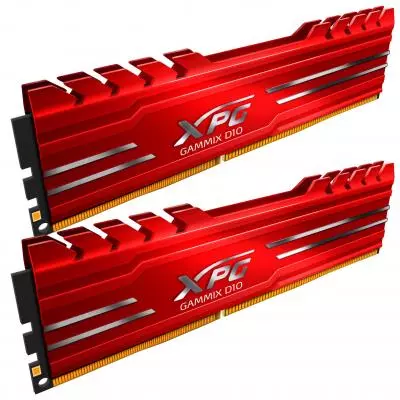 Модуль памяти для компьютера DDR4 8GB (2x4GB) 2666 MHz XPG Gammix D10 Red ADATA (AX4U2666W4G16-DRG) - 1