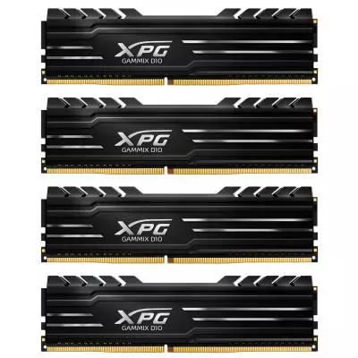 Модуль памяти для компьютера DDR4 16GB (4x4GB) 2400 MHz XPG Gammix D10 Black ADATA (AX4U2400W4G16-QBG)