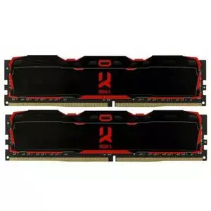 Модуль памяти для компьютера DDR4 8GB (2x4GB) 2800 MHz IRDM Black Goodram (IR-X2800D464L16S/8GDC)