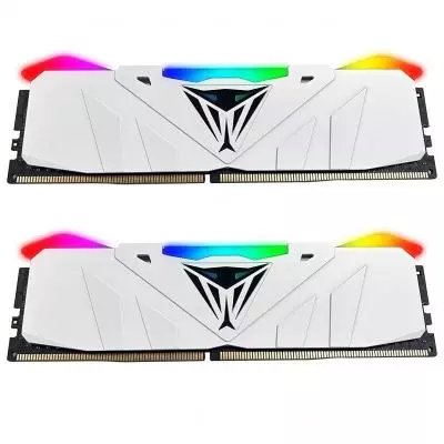 Модуль памяти для компьютера DDR4 16GB (2x8GB) 3200 MHz Viper RGB White Patriot (PVR416G320C6KW)