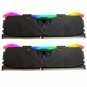 Модуль памяти для компьютера DDR4 16GB (2x8GB) 3600 MHz Viper RGB Black Patriot (PVR416G360C6K)
