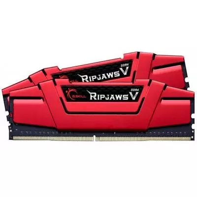 Модуль памяти для компьютера DDR4 8GB (2x4GB) 2400 MHz RIPJAWS V RED G.Skill (F4-2400C17D-8GVR) - 1 Модуль памяти для компьютера DDR4 8GB (2x4GB) 2400 MHz RIPJAWS V RED G.Skill (F4-2400C17D-8GVR) - 1