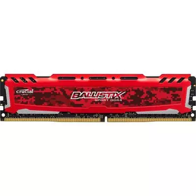 Модуль памяти для компьютера DDR4 8GB 2666 MHz Ballistix Sport LT Red Micron (BLS8G4D26BFSE)