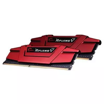 Модуль памяти для компьютера DDR4 8GB (2x4GB) 2666 MHz RIPJAWS V RED G.Skill (F4-2666C15D-8GVR) - 2 Модуль памяти для компьютера DDR4 8GB (2x4GB) 2666 MHz RIPJAWS V RED G.Skill (F4-2666C15D-8GVR) - 2
