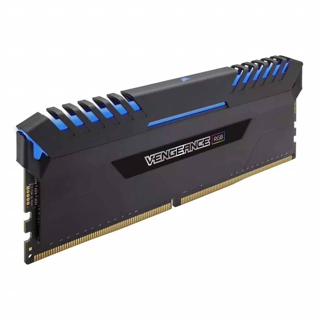 Модуль памяти для компьютера DDR4 16GB (2x8GB) 2666 MHz Vengeance RGB Black Corsair (CMR16GX4M2A2666C16) - 4