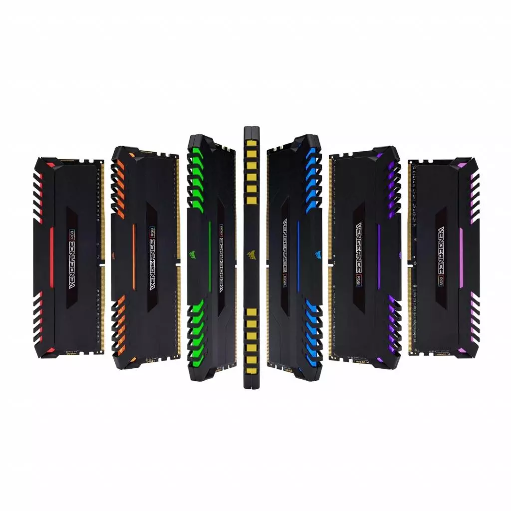 Модуль памяти для компьютера DDR4 16GB (2x8GB) 2666 MHz Vengeance RGB Black Corsair (CMR16GX4M2A2666C16) - 5
