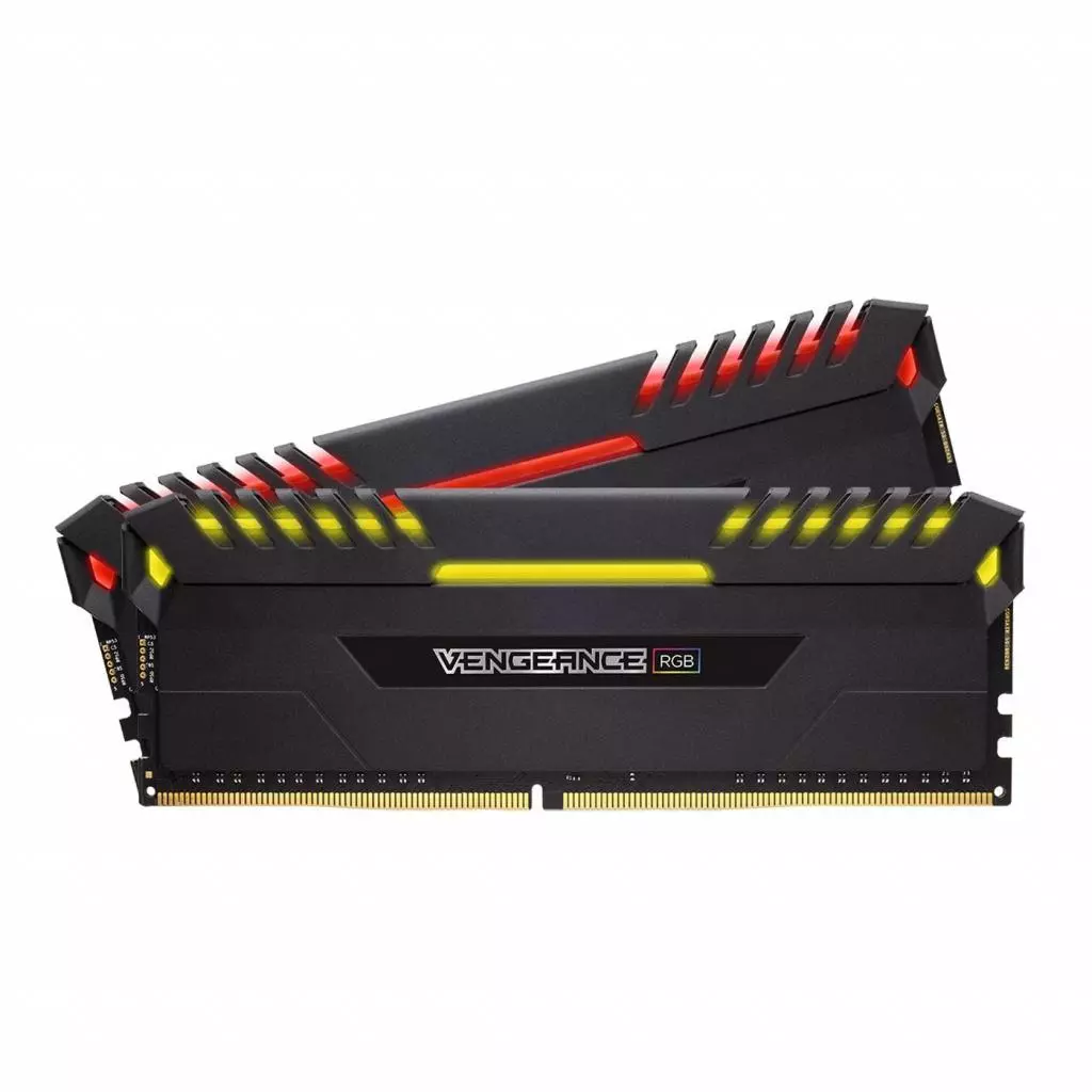 Модуль памяти для компьютера DDR4 16GB (2x8GB) 3000 MHz Vengeance RGB Black Corsair (CMR16GX4M2C3000C15) - 2