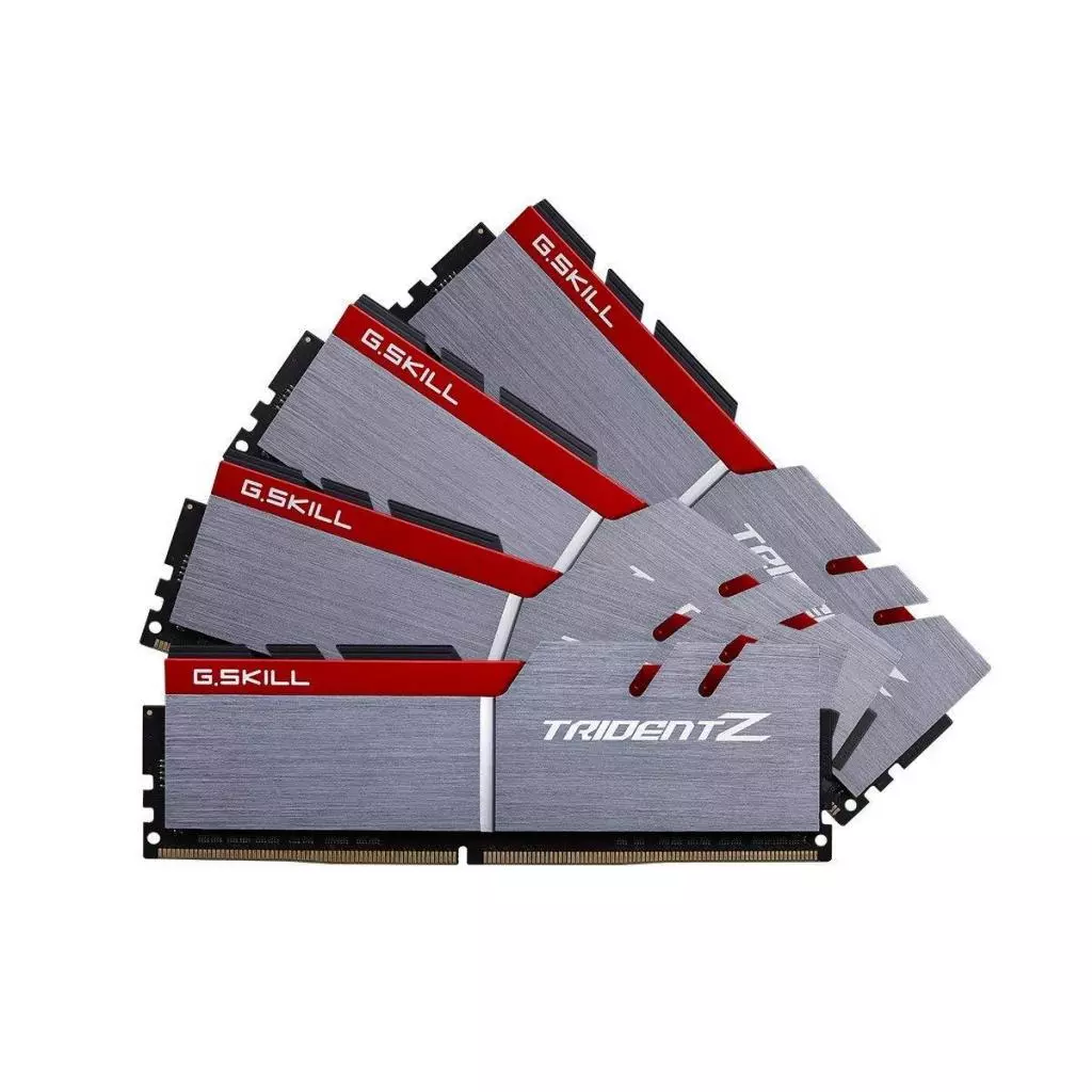 Модуль памяти для компьютера DDR4 64GB (4x16GB) 3200 MHz Trident Z G.Skill (F4-3200C14Q-64GTZ)