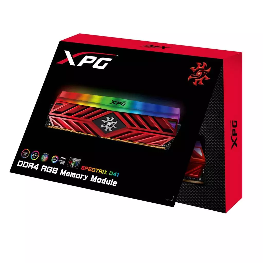 Модуль памяти для компьютера DDR4 8GB 4133 MHz XPG Spectrix D41 Red ADATA (AX4U413338G19-SR41) - 3 Модуль памяти для компьютера DDR4 8GB 4133 MHz XPG Spectrix D41 Red ADATA (AX4U413338G19-SR41) - 3