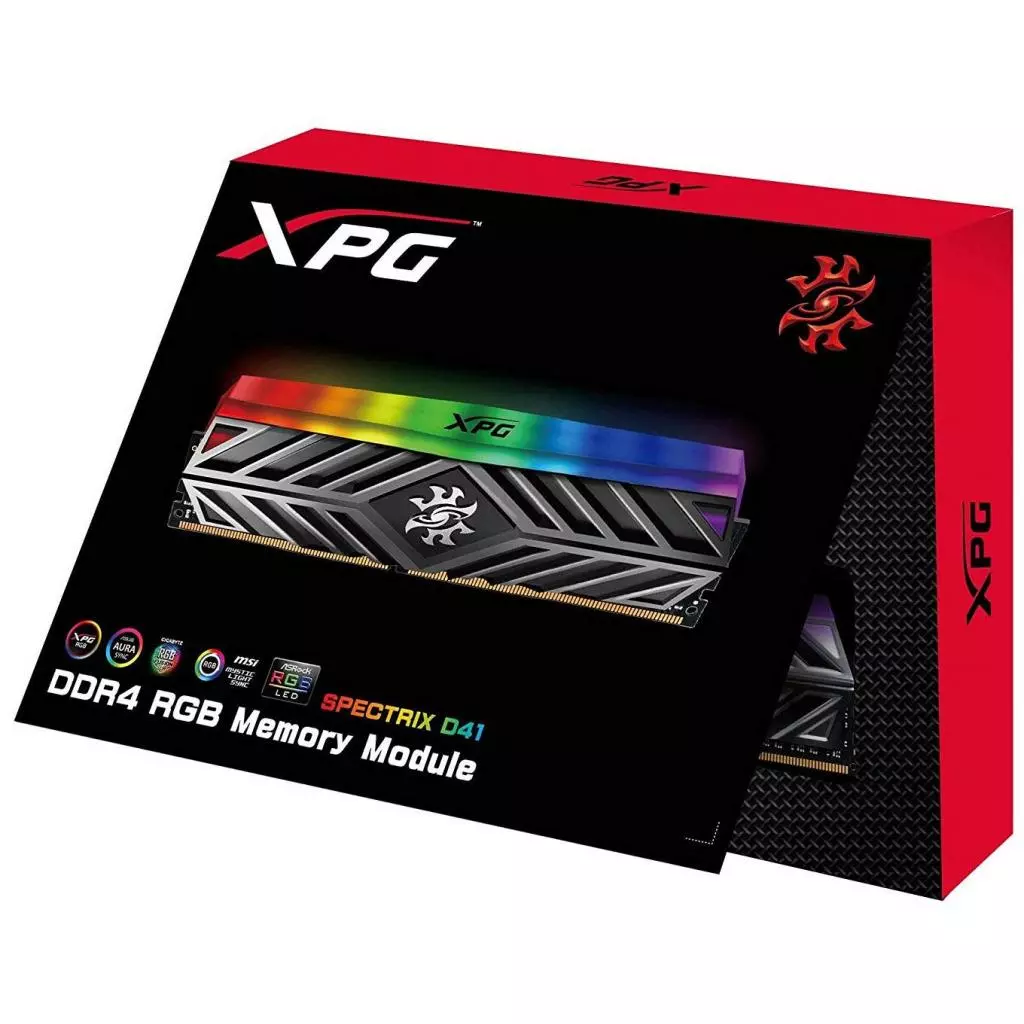 Модуль памяти для компьютера DDR4 8GB 4133 MHz XPG Spectrix D41 Tungsten Grey ADATA (AX4U413338G19-ST41) - 3 Модуль памяти для компьютера DDR4 8GB 4133 MHz XPG Spectrix D41 Tungsten Grey ADATA (AX4U413338G19-ST41) - 3