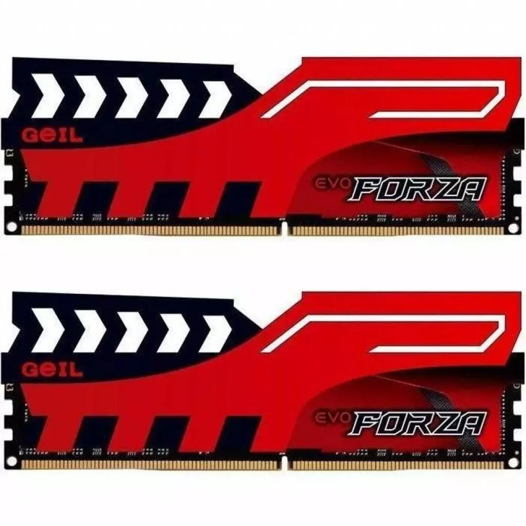 Модуль памяти для компьютера DDR4 16GB (2x8GB) 3000 MHz EVO Forza RED Geil (GFR416GB3000C16ADC)