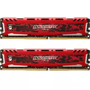 Модуль памяти для компьютера DDR4 16GB (2x8GB) 2666 MHz Ballistix Sport Red Micron (BLS2K8G4D26BFSE)