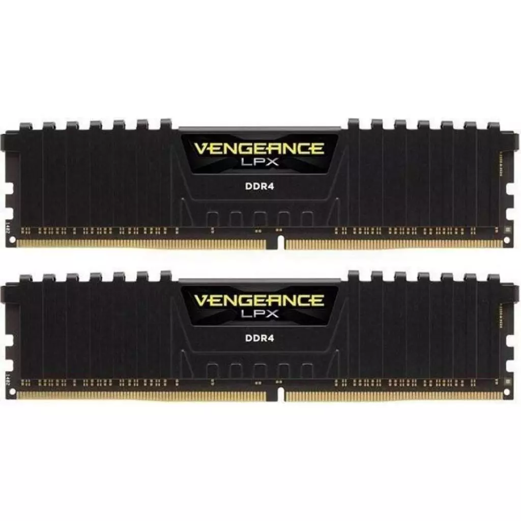 Модуль памяти для компьютера DDR4 32GB (2x16GB) 2666 MHz Vengeance LPX Black Corsair (CMK32GX4M2A2666C16)