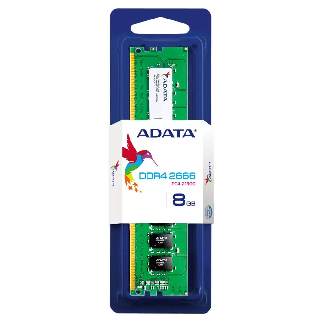 Модуль памяти для компьютера DDR4 8GB 2666 MHz ADATA (AD4U2666W8G19-S) - 2 Модуль памяти для компьютера DDR4 8GB 2666 MHz ADATA (AD4U2666W8G19-S) - 2