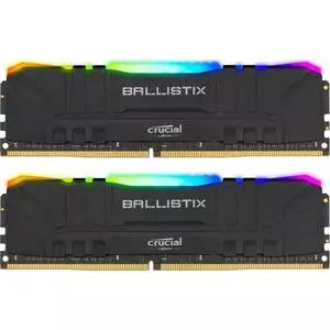 Модуль памяти для компьютера DDR4 32GB (2x16GB) 3600 MHz Ballistix Black RGB Micron (BL2K16G36C16U4BL)