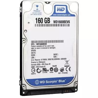 Жесткий диск для ноутбука 2.5" 160GB WD (#WD1600BEVS#)