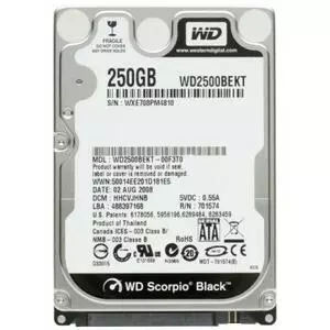 Жесткий диск для ноутбука 2.5" 250GB WD (#WD2500BEKT#)