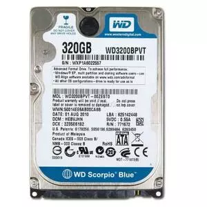 Жесткий диск для ноутбука WD 2.5" 320GB (#WD3200BPVT#)