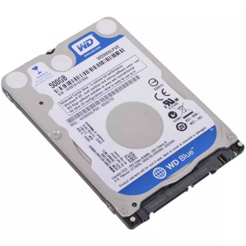 Жесткий диск для ноутбука 2.5" 500GB WD (# WD5000LPVX #) - 2 Жесткий диск для ноутбука 2.5" 500GB WD (# WD5000LPVX #) - 2