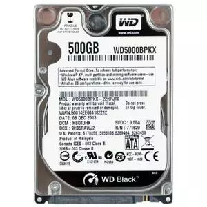 Жесткий диск для ноутбука 2.5" 500GB WD (#WD5000BPKX-FR#)