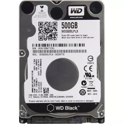 Жесткий диск для ноутбука 2.5" 500GB WD (# WD5000LPLX-FR#)