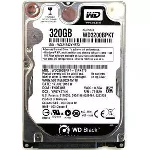Жесткий диск для ноутбука 2.5" 320GB WD (# WD3200BPKT-FR #)
