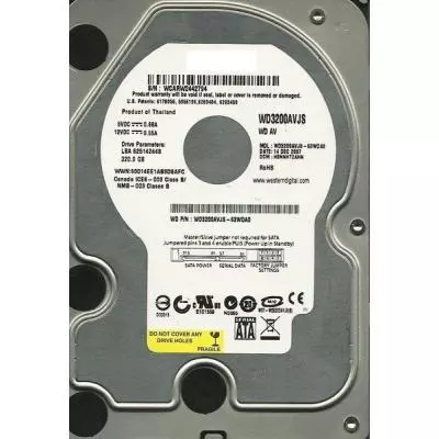 Жесткий диск 3.5"  320Gb WD (# WD3200AVJS #)
