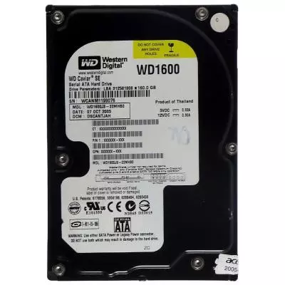 Жесткий диск 3.5"  160Gb WD (#WD1600JS#)