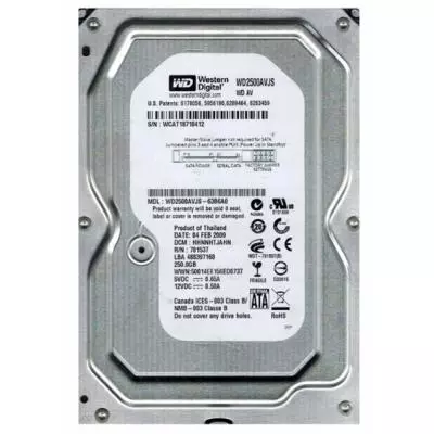 Жесткий диск 3.5"  250Gb WD (#WD2500AVJS#)