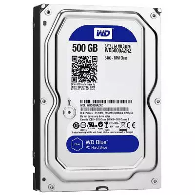 Жесткий диск 3.5"  500Gb WD (#WD5000AZRZ-FR#) - 1 Жесткий диск 3.5"  500Gb WD (#WD5000AZRZ-FR#) - 1