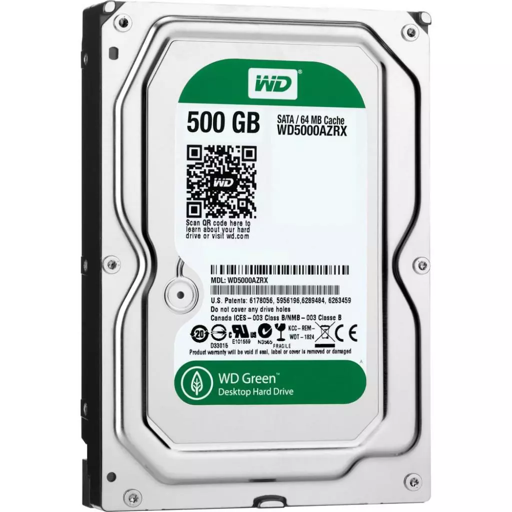 Жесткий диск 3.5"  500Gb WD (#WD5000AZRX #) - 1