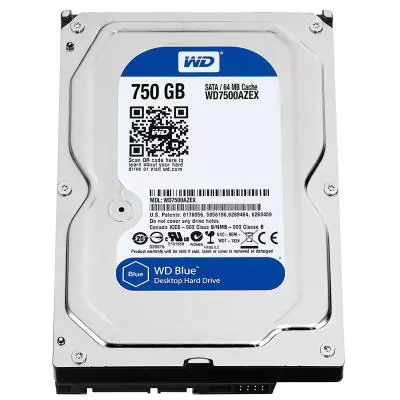 Жесткий диск 3.5"  750Gb WD (# WD7500AZEX-FR #)