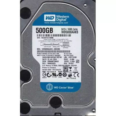 Жесткий диск 3.5"  500Gb WD (#WD5000AAKS-FR#)